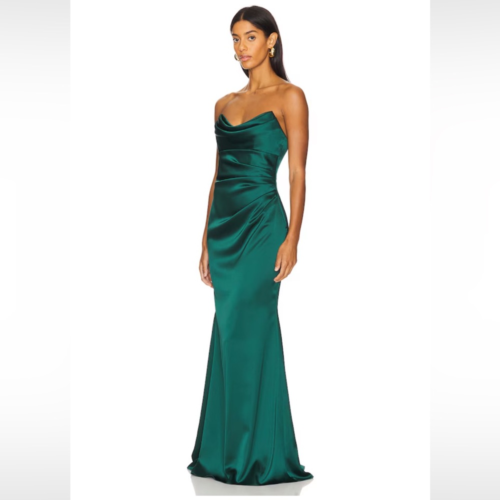 NWT Katie May Taylor Long Gown in Rainforest Green (XS) - Picture 2 of 11
